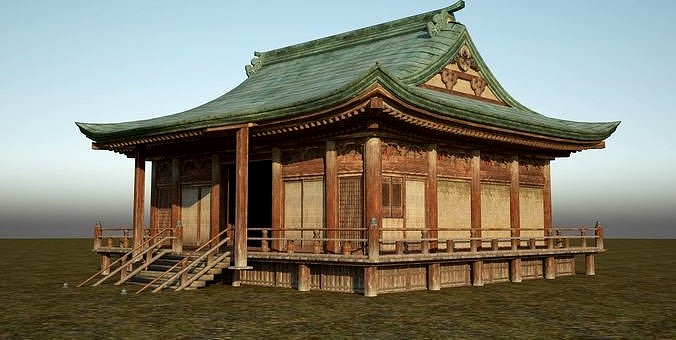 Buddhist Style House of Ancient Architecture