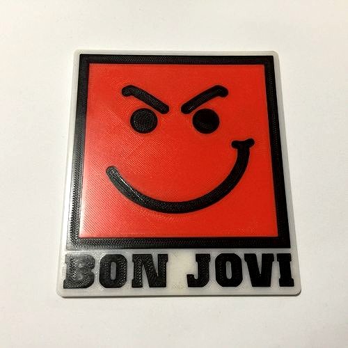 Bon Jovi Have A Nice Day Logo Coaster | 3D