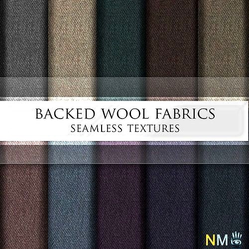 Backed Wool Fabrics Seamless Textures Se