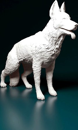 German shepherd dog | 3D