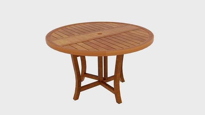 Round Wooden Round Folding Table