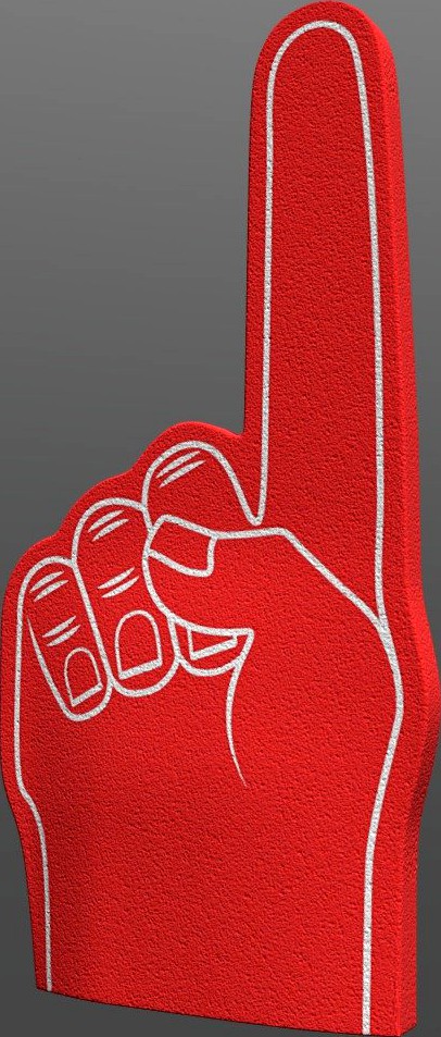Sample Fan Foam Finger