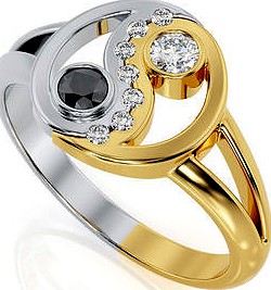 Yin Yang Ring R 0083 | 3D