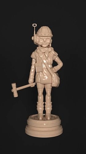 LUCCA CHRONO TRIGGER HAMMER VERSION | 3D