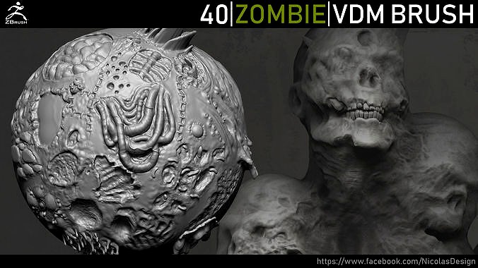 Zbrush - Zombie VDM Brush