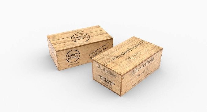 Cigarettes Wooden Boxes WWII