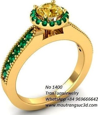 1400 luxury diamond ring | 3D