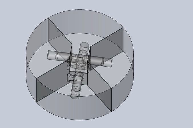 Centrifugal Cross Riddle Puzzle | 3D