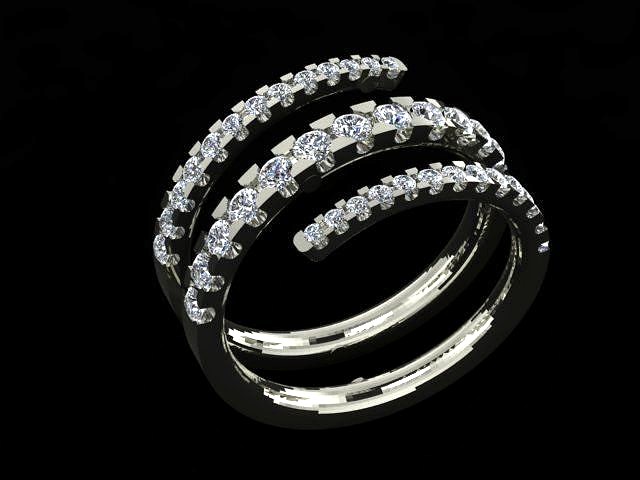 jewellery ring helix  | 3D