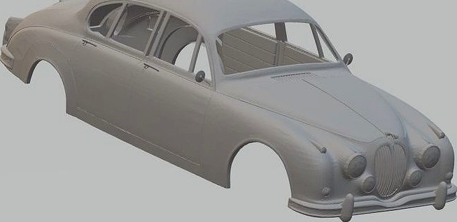 Jaguar MK2 1962 Printable Body Car | 3D