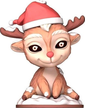 Christmas Cute Deer  | 3D