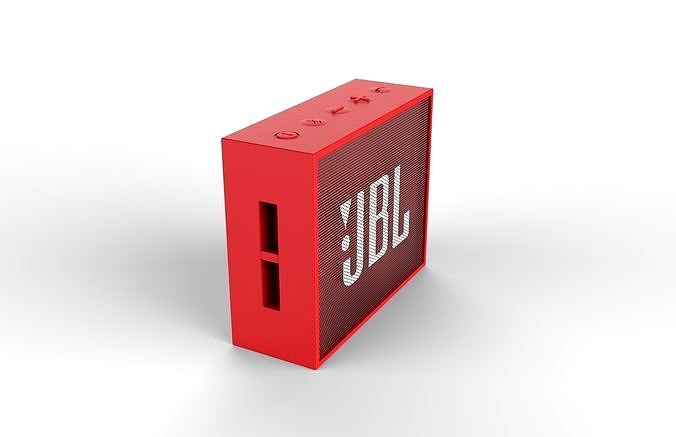JBL GO1 RED SPEAKER -customizable speaker  | 3D