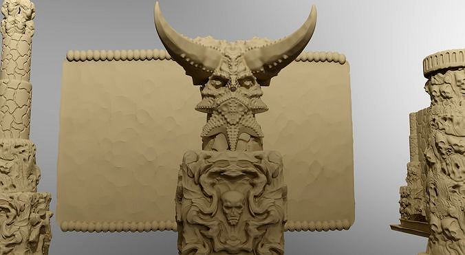 Temple of the Demon King Printable Scenery | 3D