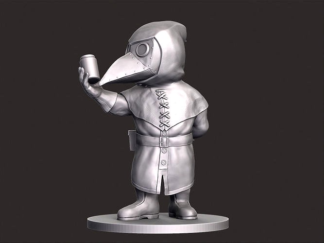 Plague Doctor Miniature | 3D