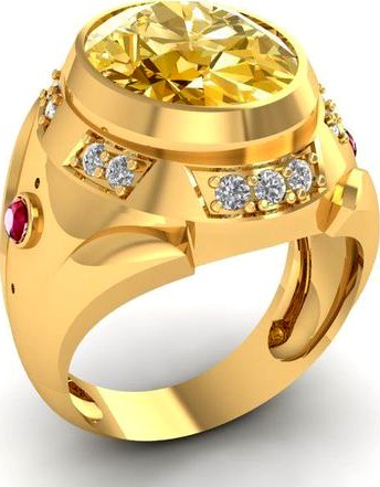 989 Luxury Diamon Ring for Men | 3D