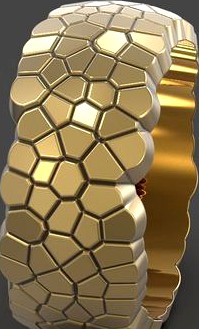 Ring geometric shape voronoi | 3D