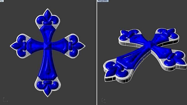cross pendent | 3D