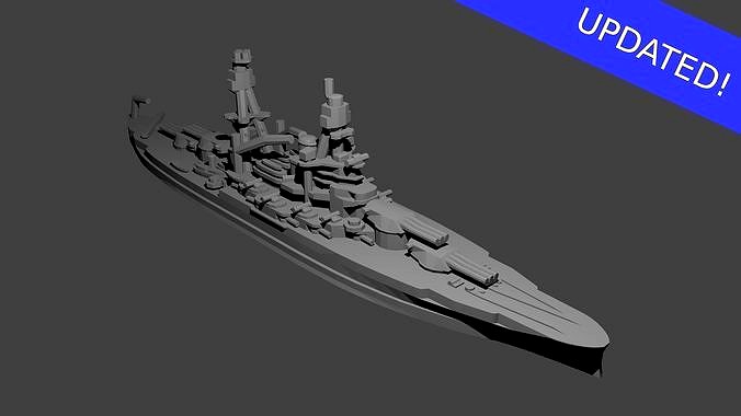 US Pennsylvania Class Battleship | 3D