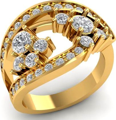 836 Diamond ring | 3D
