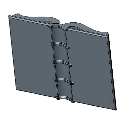 Ancient Open Book | 3D