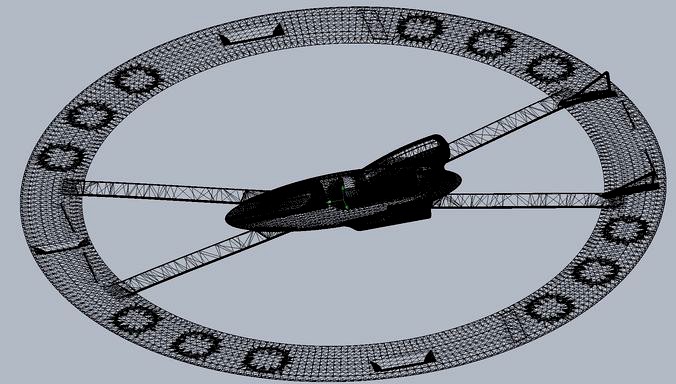 Futuristic Ring-Wing Saucer Airplane Design | 3D