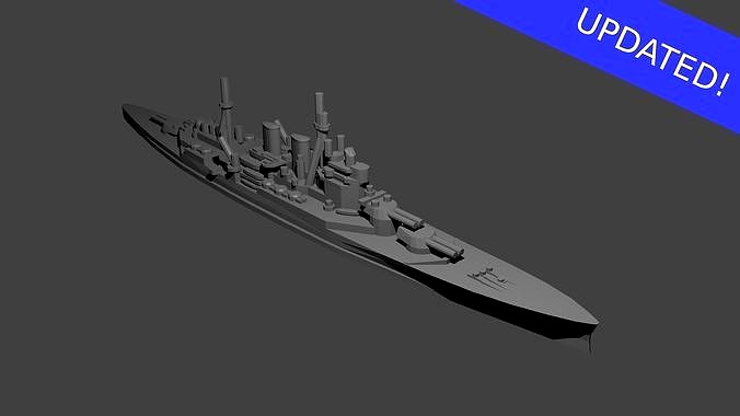 British Renown Class Battlecruiser | 3D