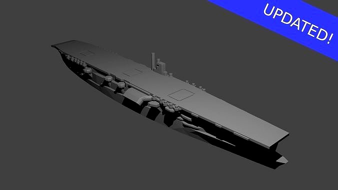 Japanese Aircraft Carrier Akagi | 3D