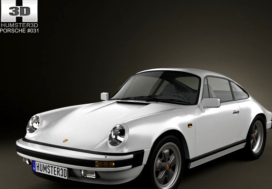 Porsche 911 Carrera Coupe 1987 3D Model