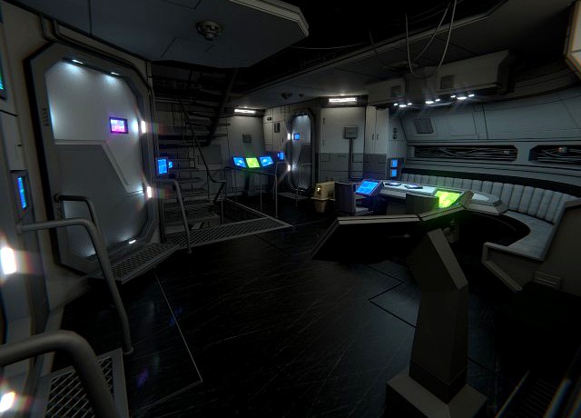 Spaceship Interior B HD 2 3D Model