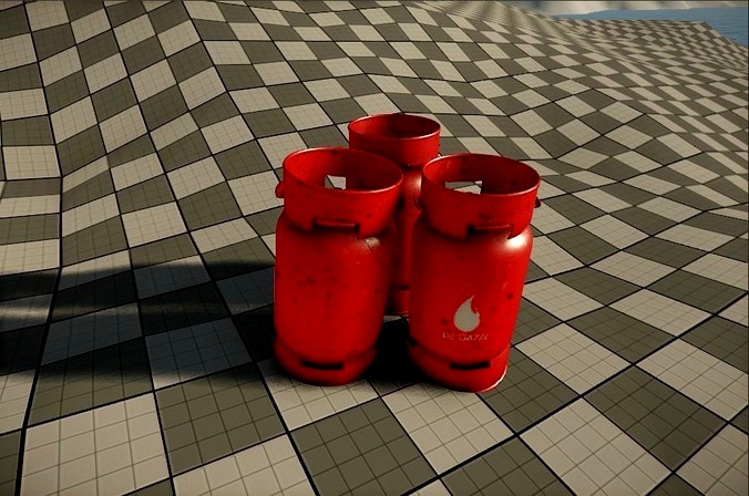 Gas Tube 3D Model for Games