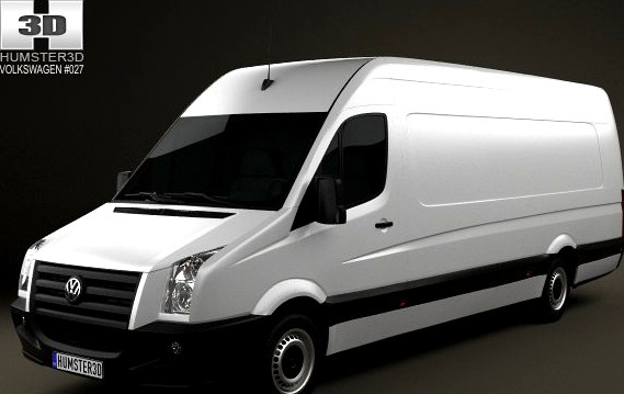 Volkswagen Crafter Extralong WB SHR 2011 3D Model