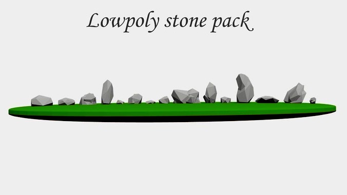 Lowpoly stone pack