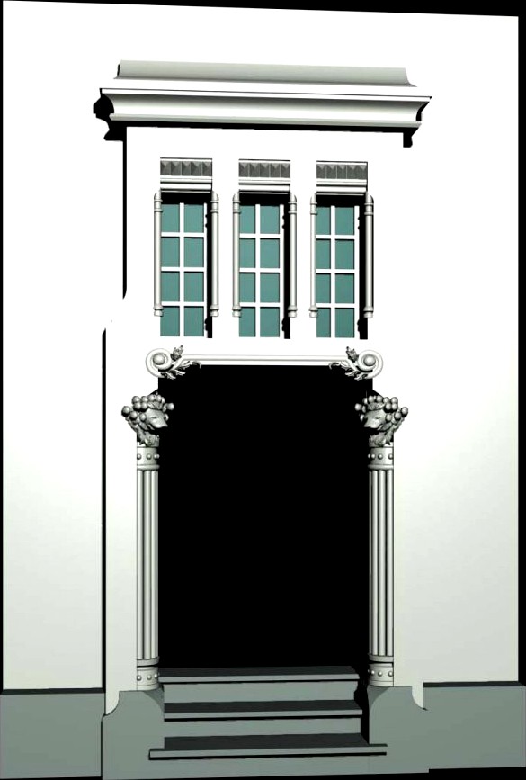 Deutschland Architecture Door005 3D Model
