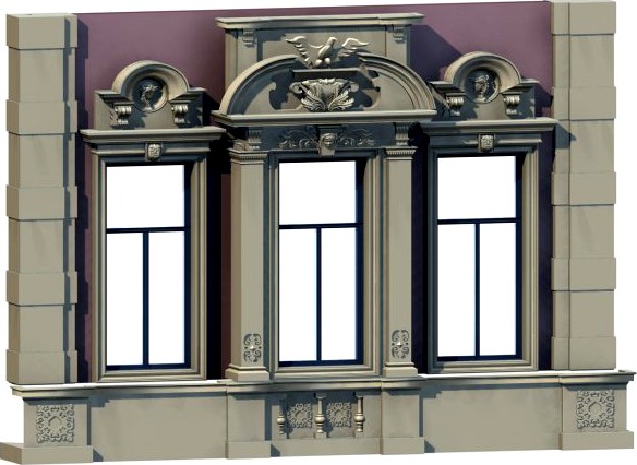 Deutschland Architecture Window005 3D Model