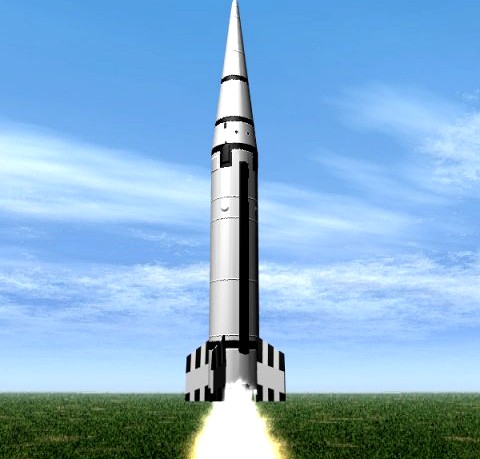 Chinese CSS6 SRBM Missile 3D Model