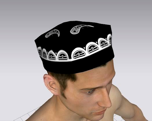 Uzbek milliy Doppisi 3d model