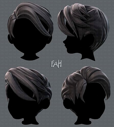 3D Hair style for boy V06