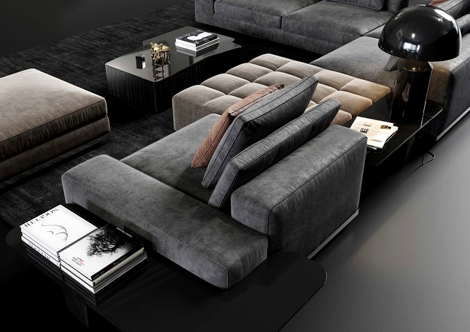 Minotti Lawrence Living Room Sofa Set