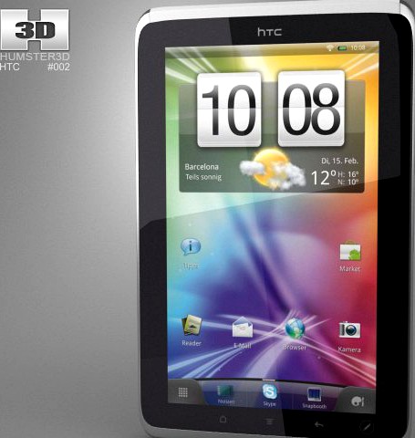 HTC Flyer 3D Model