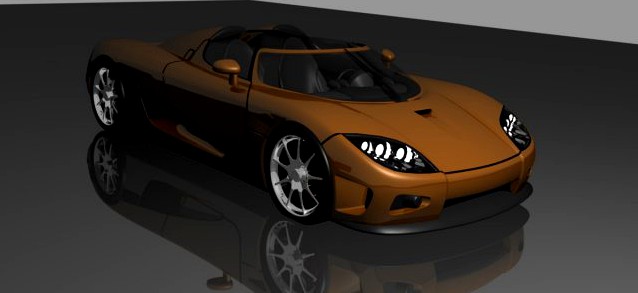 Koenigsegg CCR Convertable 3D Model