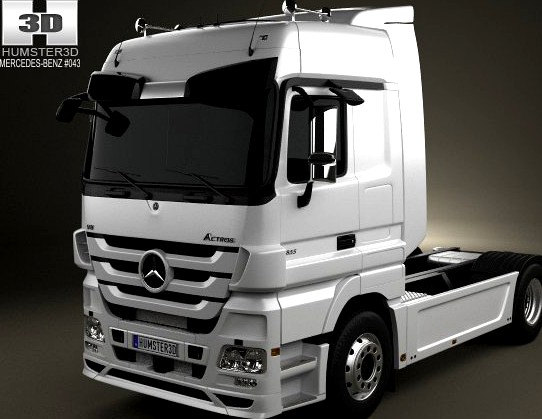 MercedesBenz Actros Tractor 2axis 2011 3D Model