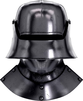 Knight Sallet Helmet with Visor and Gorget