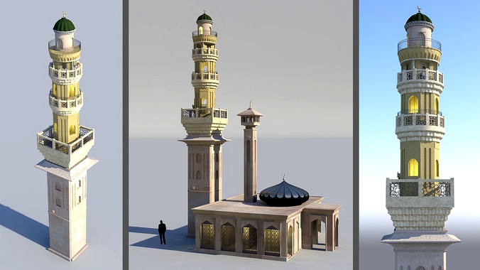Mosque Minaret piller