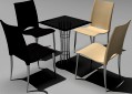 Chair and table 3D Model