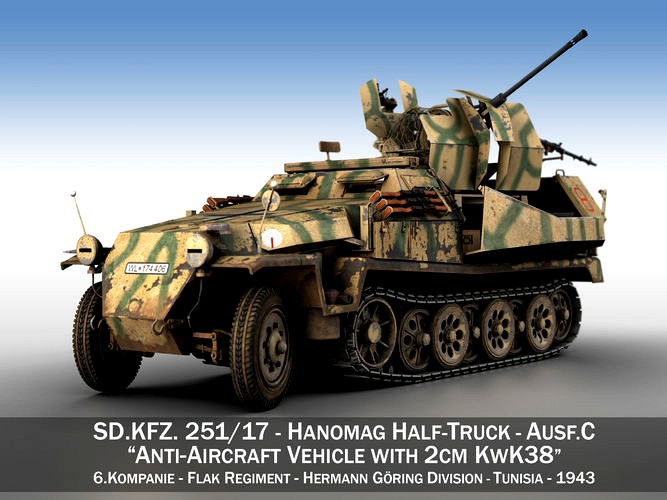 SDKFZ 251 Ausf C - Hanomag AA- vehicle - 8