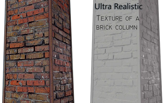 Brick column Scan texture