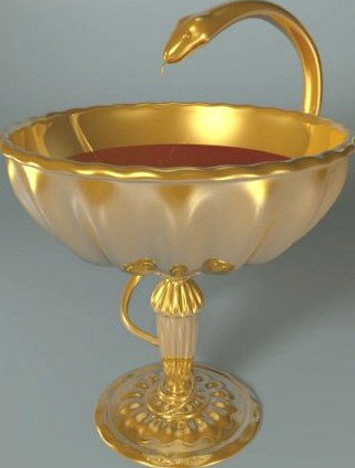 Cup with Snake 3D Model