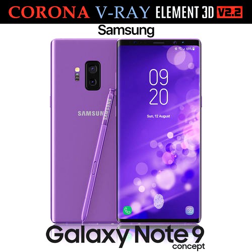 Samsung Galaxy Note 9 Purple Concept