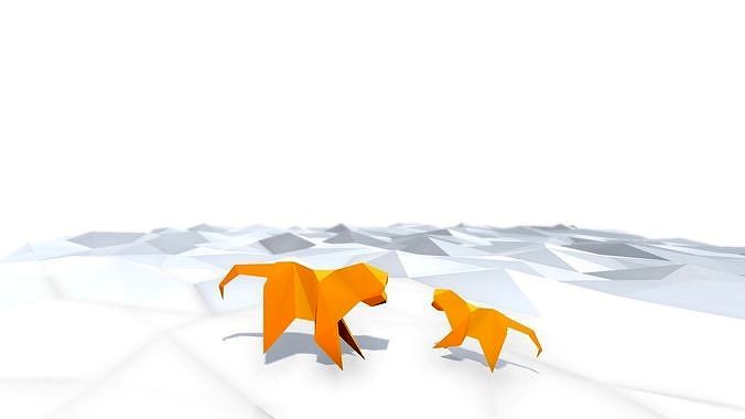 Origami Monkey