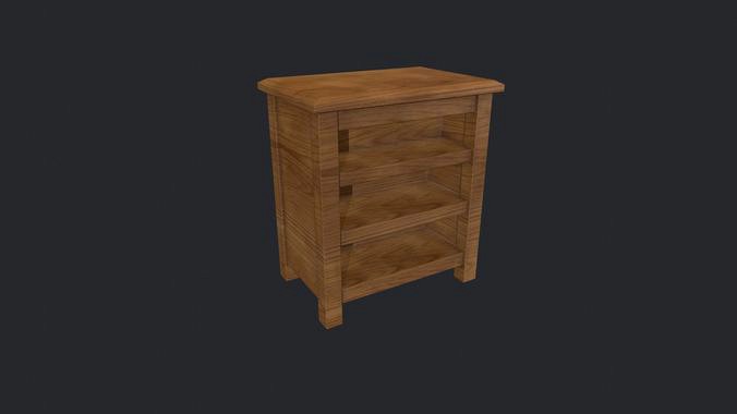 Simple Wooden Small Bookcase - Wooden Storage - Wooden Cabinet